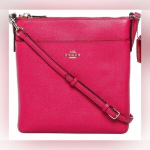 Coach Fuchsia NORTH/SOUTH SWING PACK CROSSBODY BAG